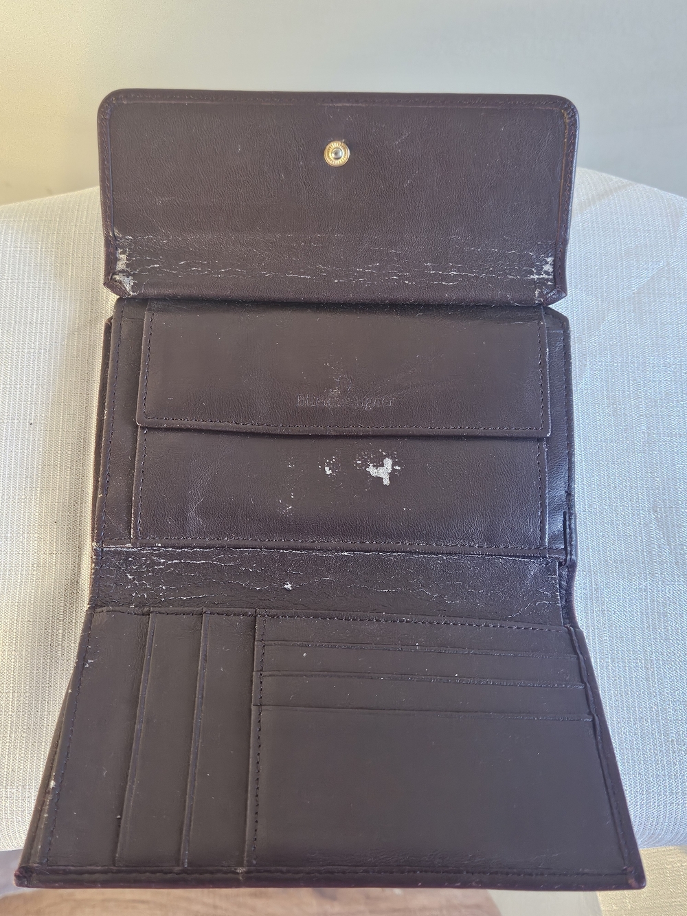 Etienne Aigner Wallet with Gold "A" Accent - Picture 6 of 12
